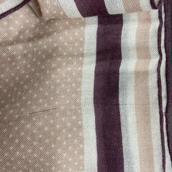 NWT Authentic Loro Piana Cashmere Silk Square Scarf Polka Dot - Picture 14 of 16
